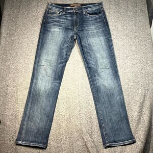Joes Classic Straight Leg Jeans Mens 33 (A: 36x35) Blue Medium Wash Trey Stretch